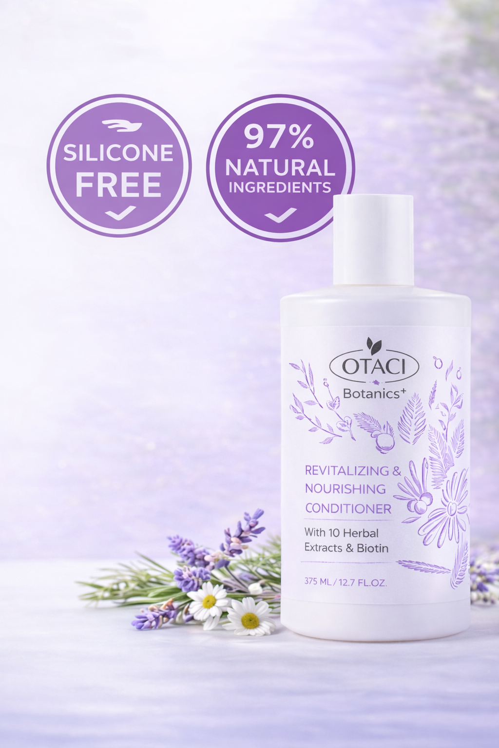 otaci botanics+ revitalizing & nourishing conditioner with 10 herbal extracts & biotin – 375 ml otaci botanics+ revitalizing & nourishing conditioner with 10 herbal extracts & biotin – 375 ml