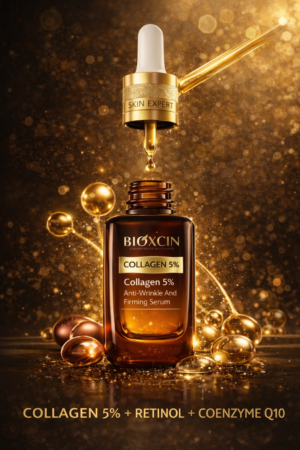 bioxcin collagen 5% anti wrinkle & firming serum with retinol & coenzyme q10 (30 ml)