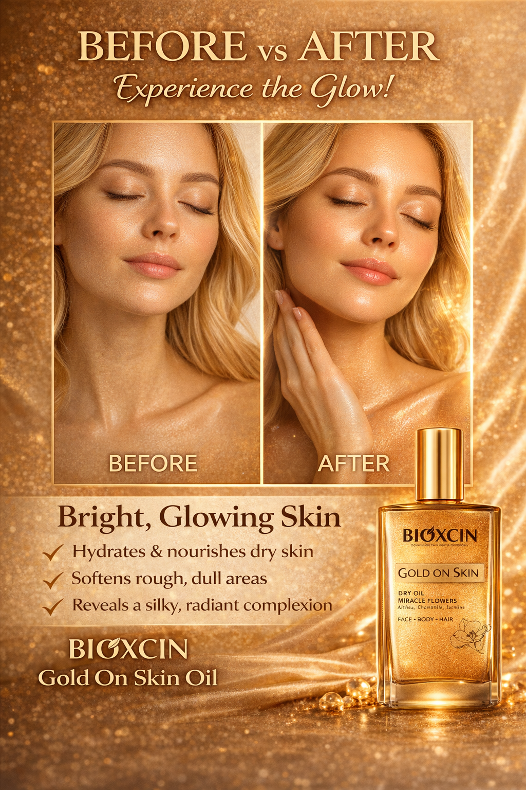 bioxcin gold on skin miracle flowers dry oil – face, body & hair nourishing oil (100 ml) bioxcin gold on skin miracle flowers dry oil – face, body & hair nourishing oil (100 ml)