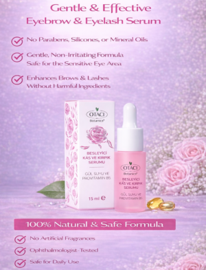 otacı botanics nourishing eyebrow & eyelash serum (rose water & provitamin b5)